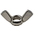 Гайка барашковая М3 DIN 315 нержавеющая сталь А2 американский тип